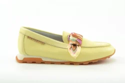 Hispanitas Hispanitas gele leren loafers/sjaaltje