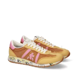 Premiata Premiata luxe sneakers dk.geel-roze