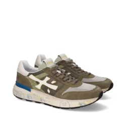 Premiata Premiata luxe sneakers Mick groen