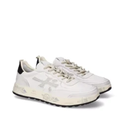 Premiata Premiata luxe sneakers wit-blauw leer