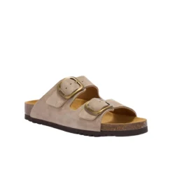 Scholl Scholl slippers dk.beige suede