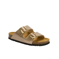 Scholl Scholl slippers taupe/goud