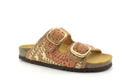 Scholl Scholl slippers bruin combi