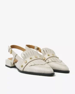 Via Vai Via Vai slingbacks creme leer