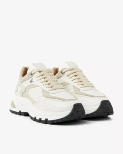 Via Vai Via Vai beige sneakers met wit