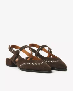 Via Vai Via Vai slingbacks bruin suede