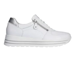 Waldlaufer Waldlaufer lage sneakers wit-zilver/rits
