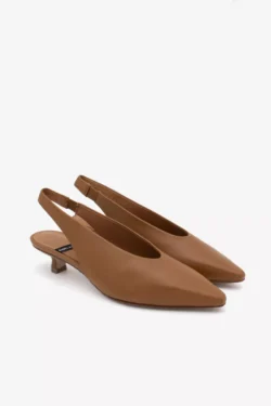 Angel Alarcon Angel Alarcon slingbacks bruin leer