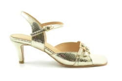 Babouche Babouche sandaletten goud leer