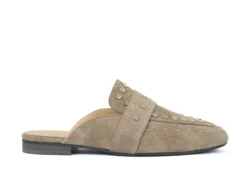 Babouche Babouche beige muiltjes met studs