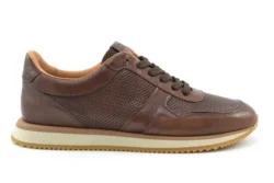 Giorgio Giorgio bruine leren sneakers