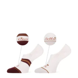 Marcmarcs MarcMarcs footies Bella off white bordo 2p