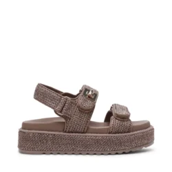 Steve Madden Steve Madden sandalen taupe raffia