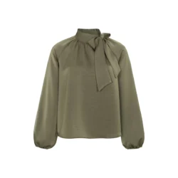 Tooday Tooday blouse groen satijn