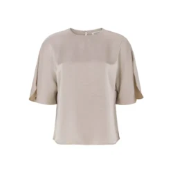 Tooday Tooday blouse beige satijn