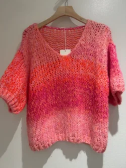 Tooday Tooday knit pullover roze combi