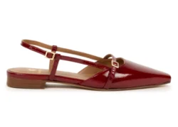 Bobbies Bobbies slingbacks donker rood lak