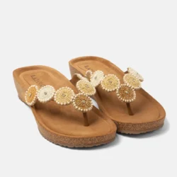 Lazamani Lazamani teenslippers beige