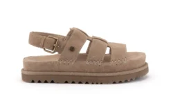 Warmbat Warmbad sandalen l.bruin suede