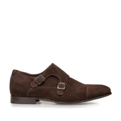 Floris van Bommel Floris van Bommel gespschoenen dk.bruin