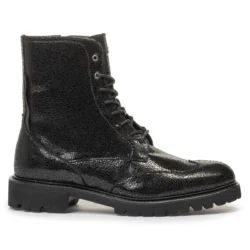 Floris van Bommel Floris van Bommel zwarte veterboots leer