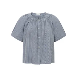 Tooday Tooday blouse donkerblauw ruit