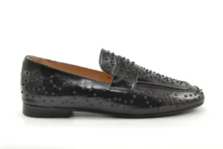 Babouche Babouche loafers zwart lak/studs