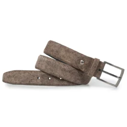 Floris van Bommel Floris van Bommel heren riem taupe suede