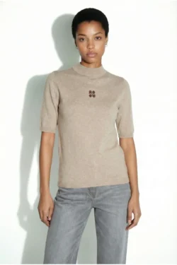 Imprevu Imprevu truitje korte mouw beige