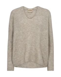 Mos Mosh Mos Mosh beige trui knitted