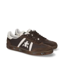 Premiata Premiata luxe sneakers bruin leer/suede