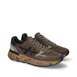 Premiata Premiata luxe sneakers bruin combi