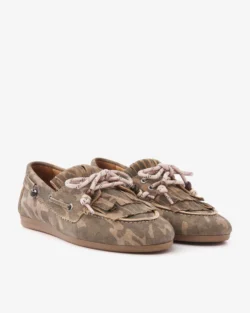 Via Vai Via Vai bootloafers camouflage groen