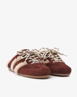 Via Vai Via Vai muiltjes bordeaux suede/wol