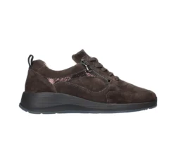 Waldlaufer Waldlaufer sneakers rits dk.bruin suede K