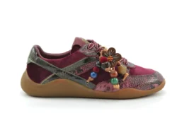3P 3P sneakers bordo met accessoire