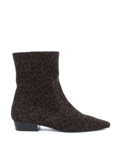 Babouche Babouche enkellaarzen leopard