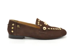 Babouche Babouche loafers bruin suede/studs