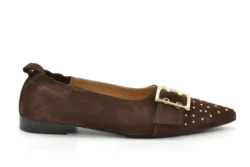 Babouche Babouche ballerina's bruin/studs
