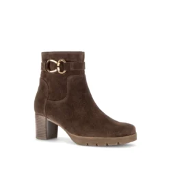 Gabor Gabor enkellaarzen bruin suede