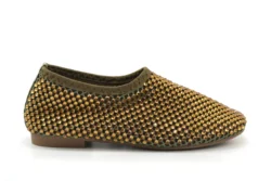 La Strada La Strada instappers kaki met strass