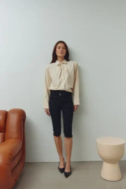 Noella Noella capri broek zwart