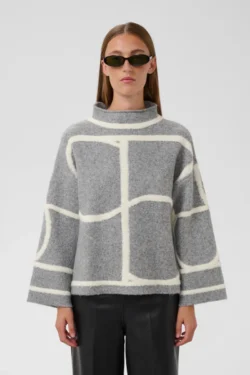 Soaked in Luxury Soaked mono pullover grey melange