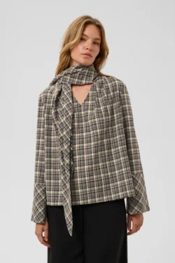 Soaked in Luxury Soaked blouse ruit black-cream