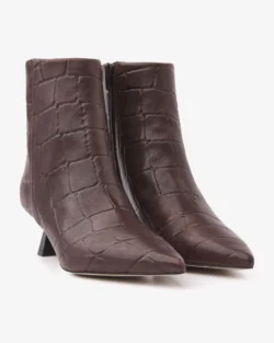 Via Vai Via Vai enkellaarzen giant croco bruin