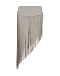 Mos Mosh Mos Mosh riem fringe zilvergrijs