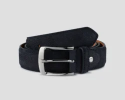 Rehab Rehab herenriem donkerblauw suede